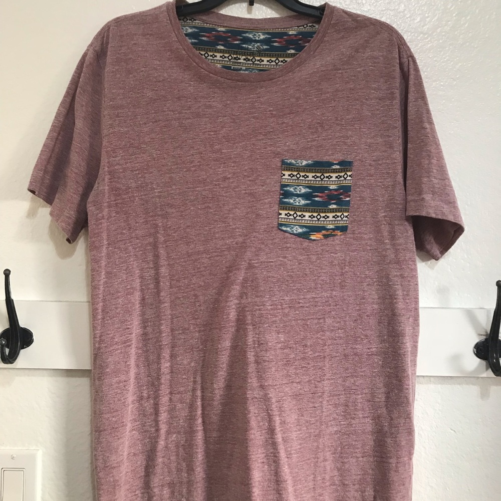 On The Byas Tribal Pocket Tee Shirt | Size Medium - Picture 1 of 5
